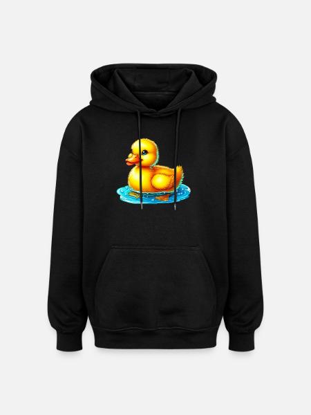 Duckling Duck Duck Duck - Oversized Unisex Hoodie - black