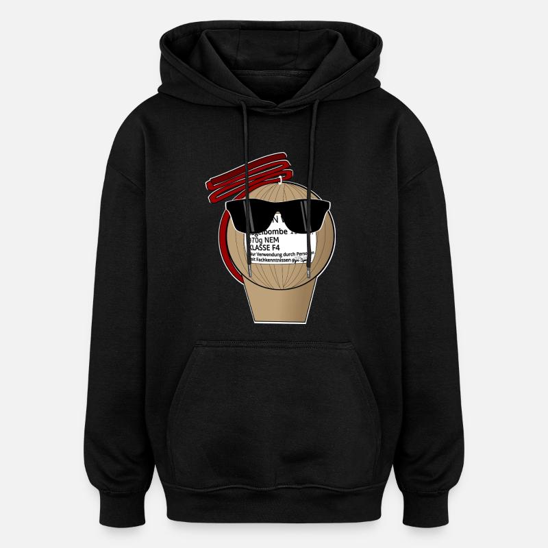 Pyro Sonnenbrille - Oversized Unisex Hoodie - Schwarz