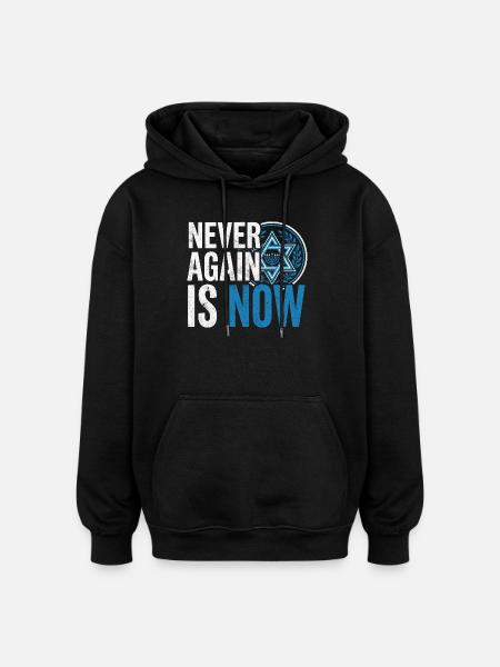 HolocaustGedenken mit Davidstern - Oversized Unisex Hoodie - Schwarz