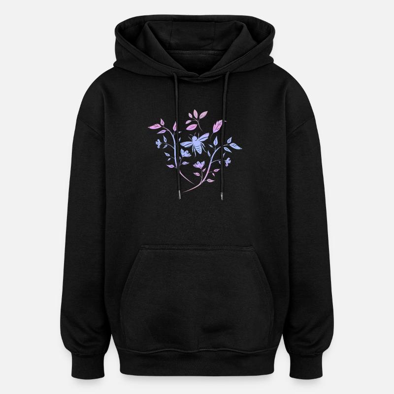 Spring - Oversized Unisex Hoodie - black