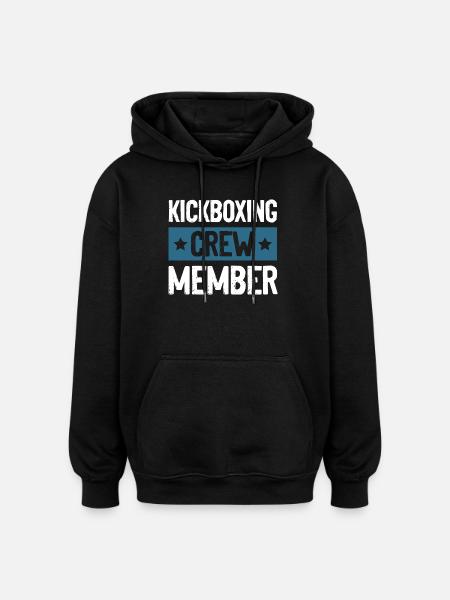 Kickboxing Crew - Oversized Unisex Hoodie - black
