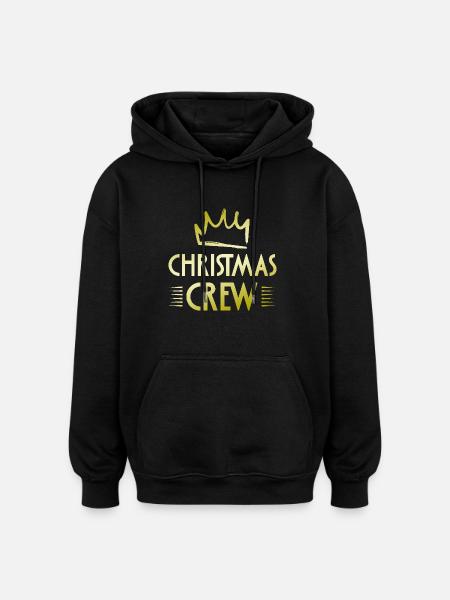 Christmas Crew - Oversized Unisex Hoodie - black