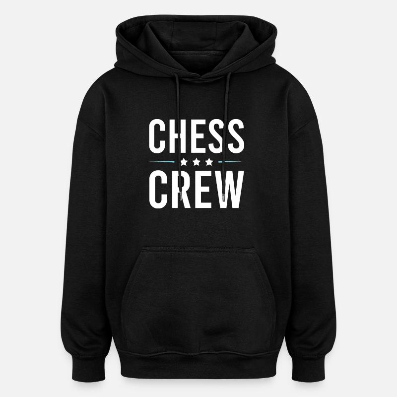 Chess Crew - Oversized Unisex Hoodie - Schwarz