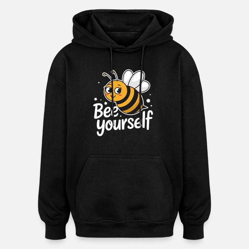 abeille abeille apicultrice abeille abeille - Sweat à capuche oversize unisexe - noir