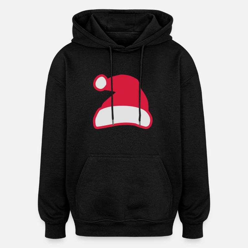 Noël - Sweat à capuche oversize unisexe - noir