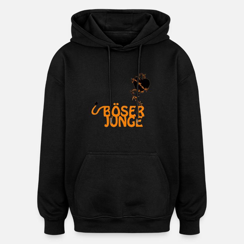 böser junge - Oversized Unisex Hoodie - Schwarz
