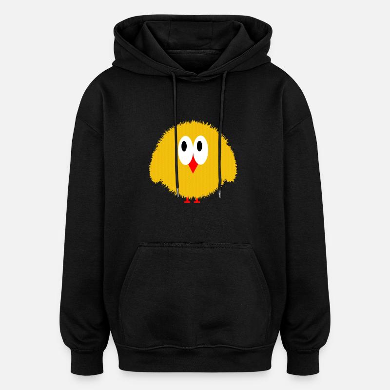 petit poussin - Sweat à capuche oversize unisexe - noir