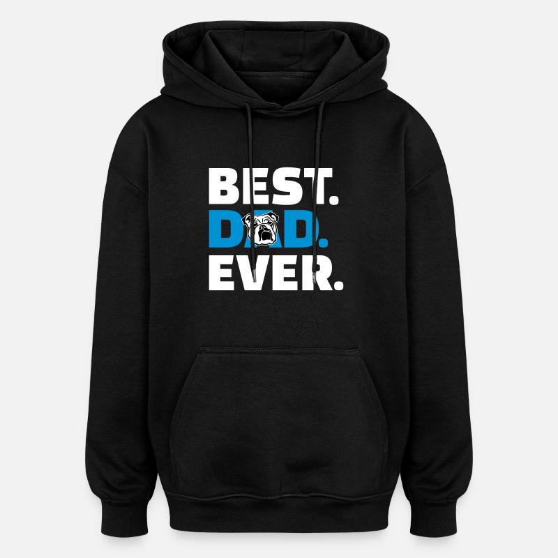 Anglais Bouledogue - Sweat à capuche oversize unisexe - noir