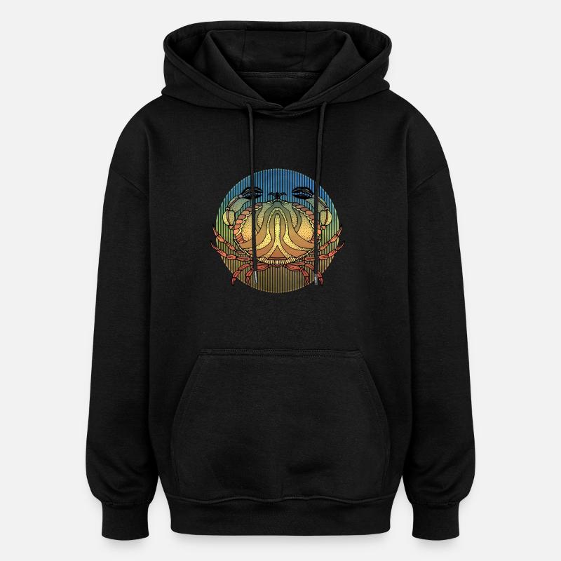 Krebs - Oversized Unisex Hoodie - Schwarz