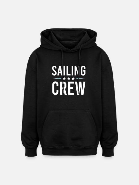 Sailing Crew - Oversized Unisex Hoodie - black