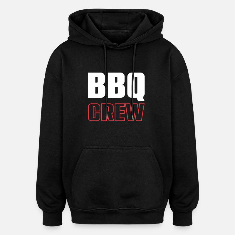 Équipe de barbecue - Sweat à capuche oversize unisexe - noir