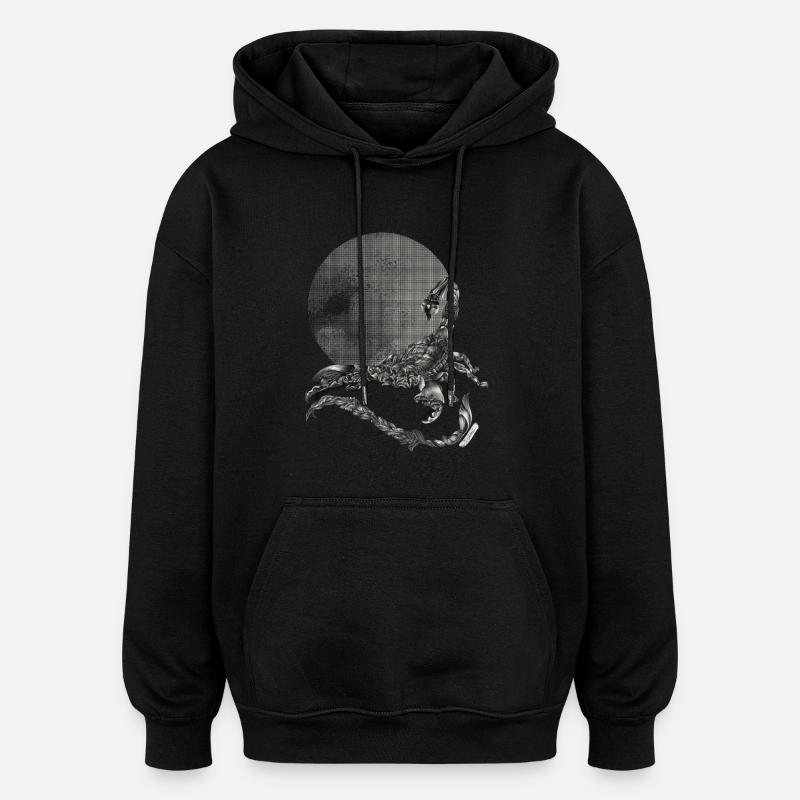 Skorpion Sternzeichen - Oversized Unisex Hoodie - Schwarz
