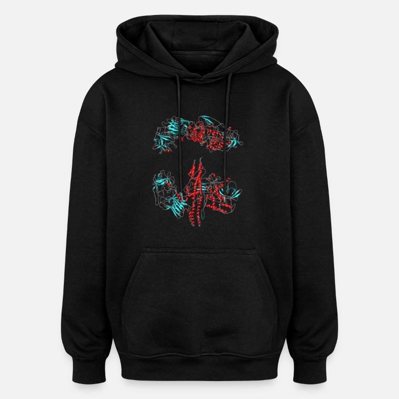 Botulinum toxin (Botox) - Oversized Unisex Hoodie - black