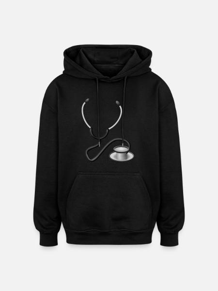 Arzt - Oversized Unisex Hoodie - Schwarz