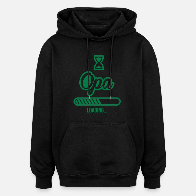 Opa Loading - Oversized Unisex Hoodie - Schwarz