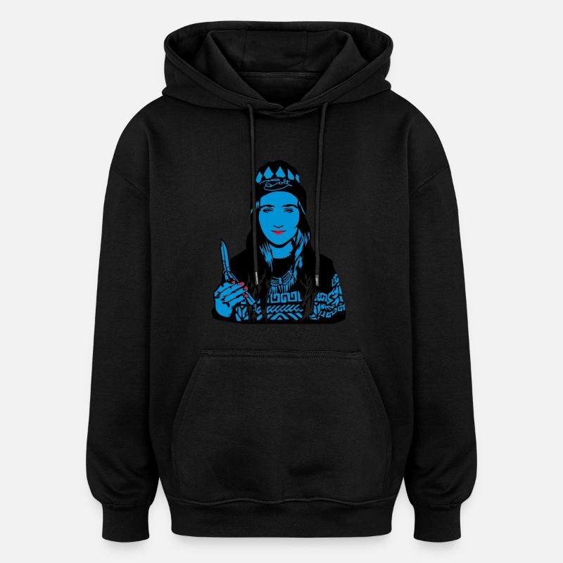 Colt - Butterfly Girl - Sweat à capuche oversize unisexe - noir