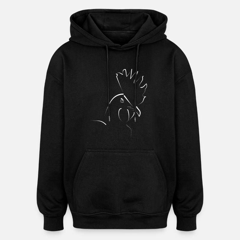 Dick - Oversized Unisex Hoodie - black