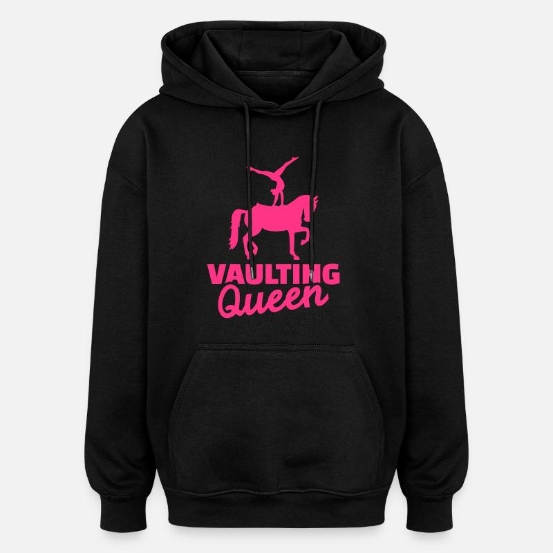 Vaulting queen - Sweat à capuche oversize unisexe - noir