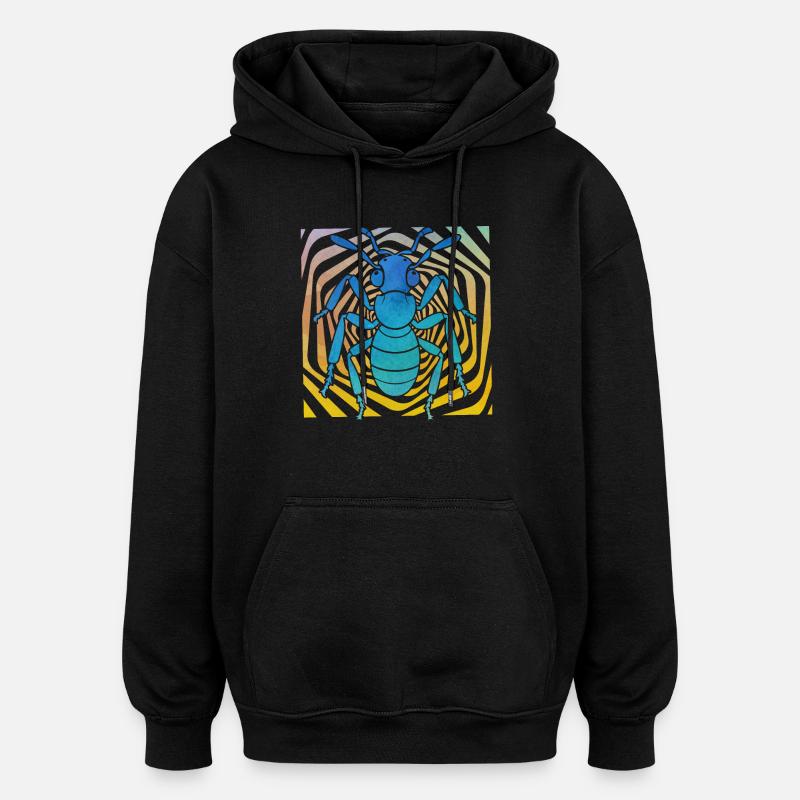 Ameise - Oversized Unisex Hoodie - Schwarz