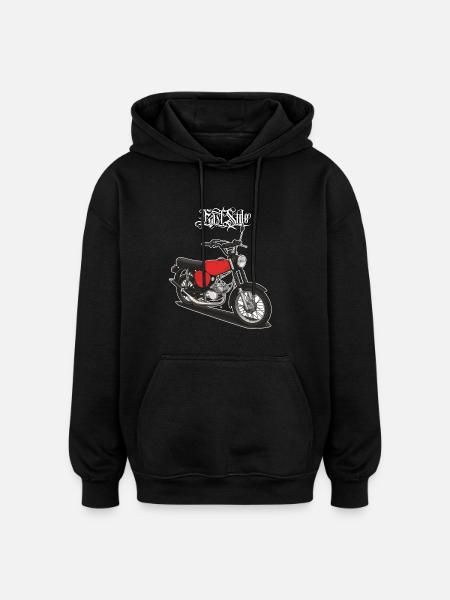 S51 (red) // Illustration - Oversized Unisex Hoodie - black