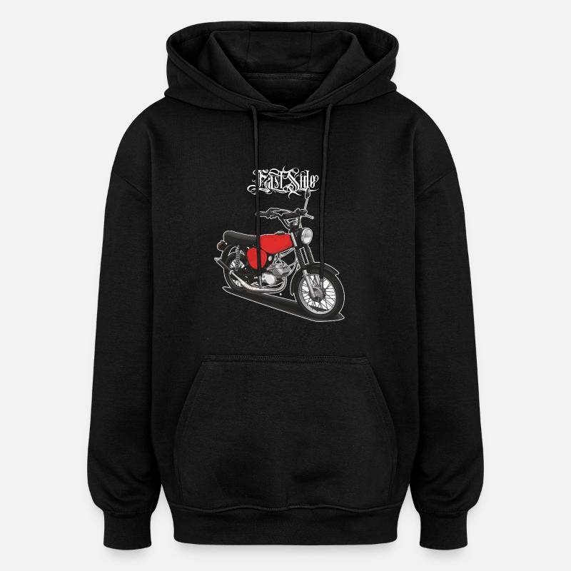 S51 (rot) // Illustration - Oversized Unisex Hoodie - Schwarz