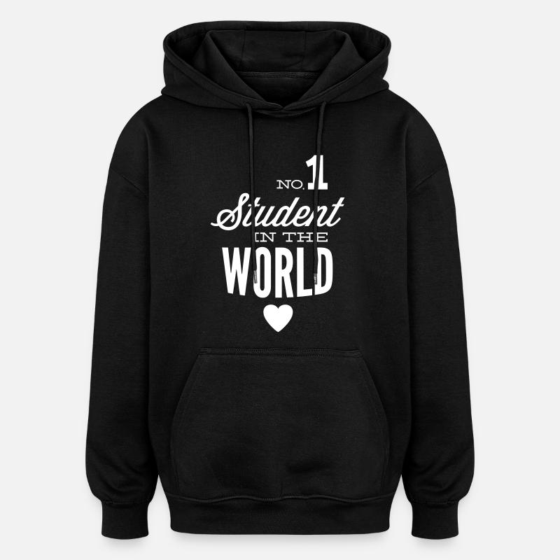 Bester Student der Welt - Oversized Unisex Hoodie - Schwarz