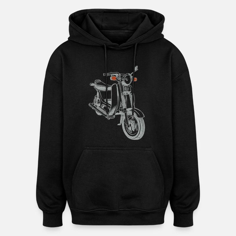 Simson SR50 SR80 - Sweat à capuche oversize unisexe - noir