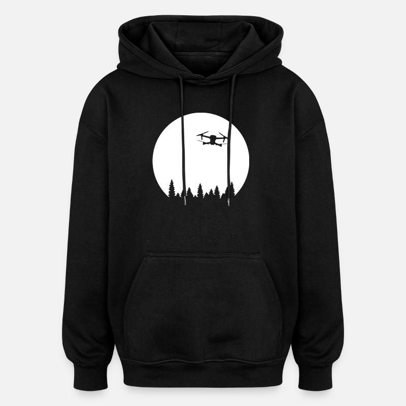 DJI MAVIC DRONE - Sweat à capuche oversize unisexe - noir