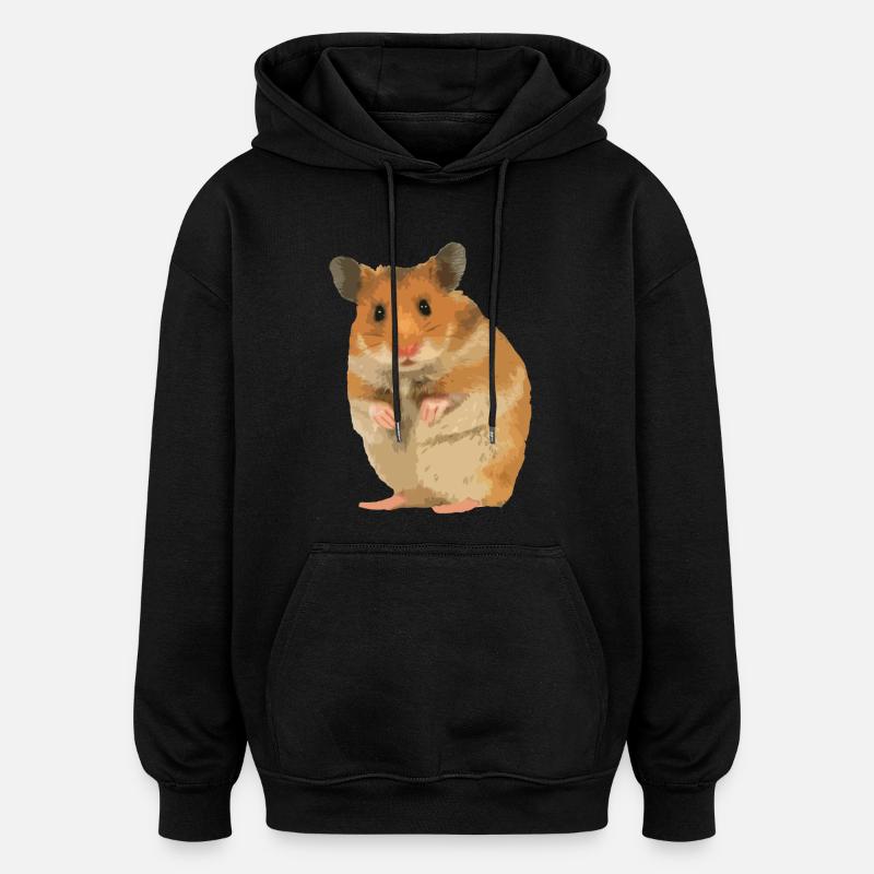 Hamster - Sweat à capuche oversize unisexe - noir