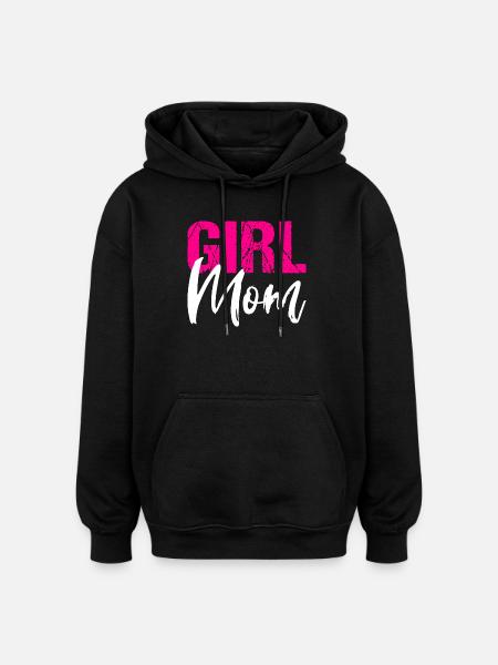 Fille Maman Fille Mère Maman - Sweat à capuche oversize unisexe - noir