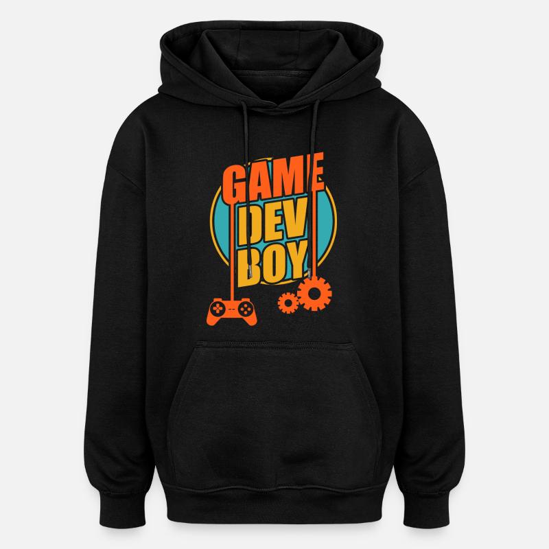 Game Developer Boy - Oversized Unisex Hoodie - black