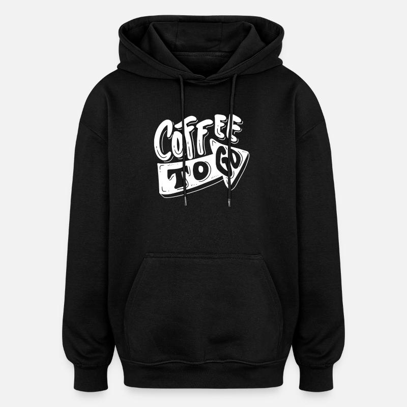 Kaffee, Ich mag Kaffee, Kaffeepause - Oversized Unisex Hoodie - Schwarz