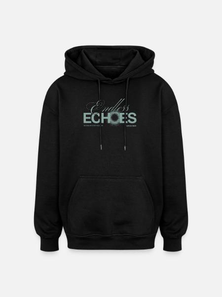 Synthétiseur modulaire Addicted Endless Echoes - Sweat à capuche oversize unisexe - noir