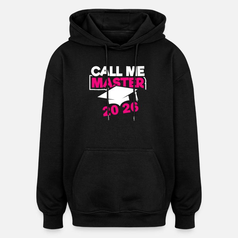 Master 2026 Abschluss Promotion Sponsion - Oversized Unisex Hoodie - Schwarz