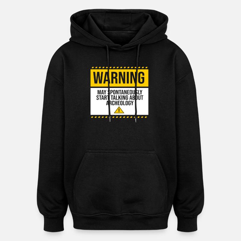 archéologie - Sweat à capuche oversize unisexe - noir