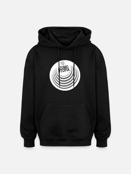 Atomic Utopia - Concentric Orb - Oversized Unisex Hoodie - black
