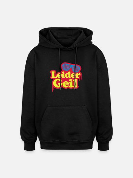 Leider Geil - Mallorca - Oversized Unisex Hoodie - Schwarz