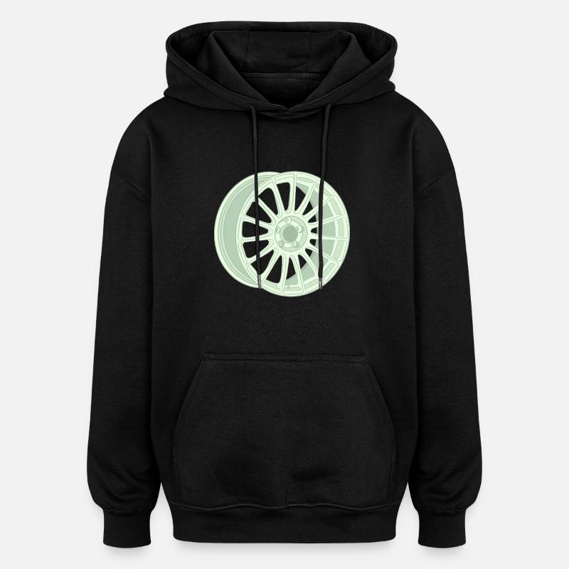 Bord - Sweat à capuche oversize unisexe - noir