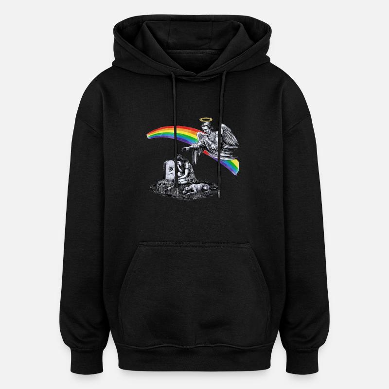 Papa disparu en deuil - Sweat à capuche oversize unisexe - noir