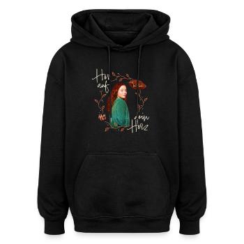 "Ein Mädchen Namens Willow" Spruch Mit Willow - Oversized Unisex Hoodie - Schwarz - Vorne - Noah (186cm)