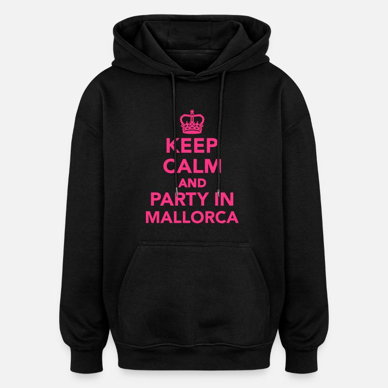 Mallorca - Oversized Unisex Hoodie - Schwarz