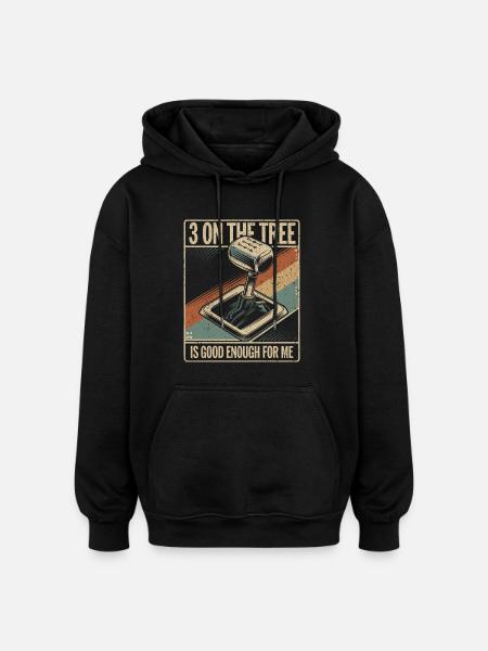 Retro-Design für Oldtimer-Fans - Oversized Unisex Hoodie - Schwarz