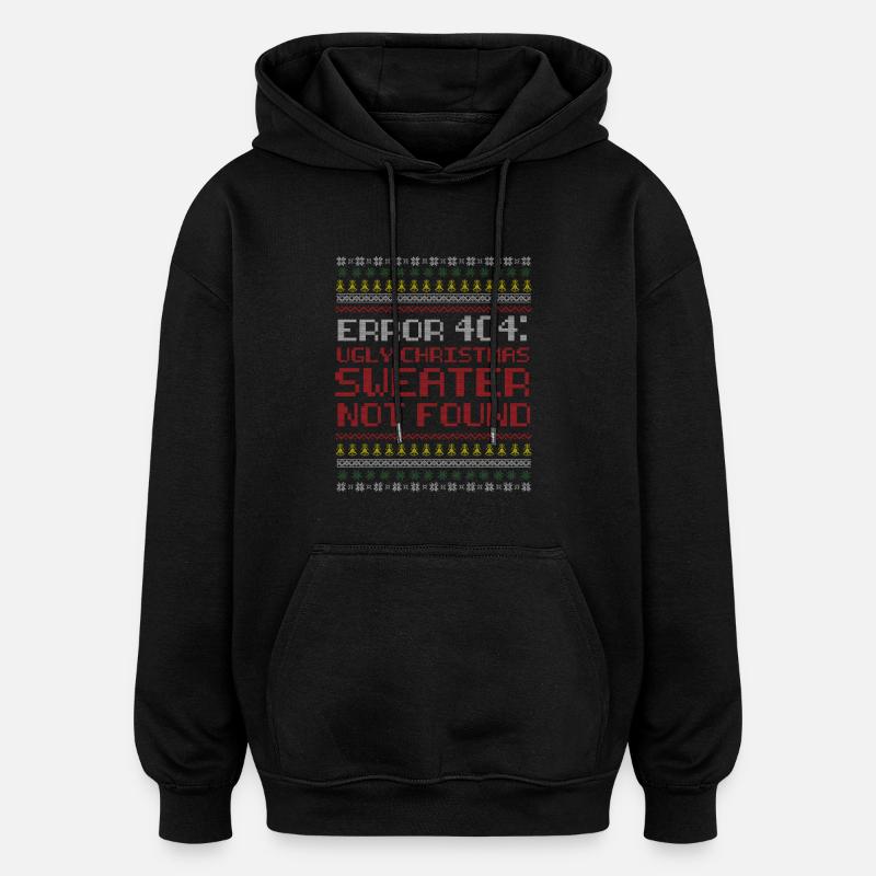 Noël 404 programmeurs / cadeaux - Sweat à capuche oversize unisexe - noir