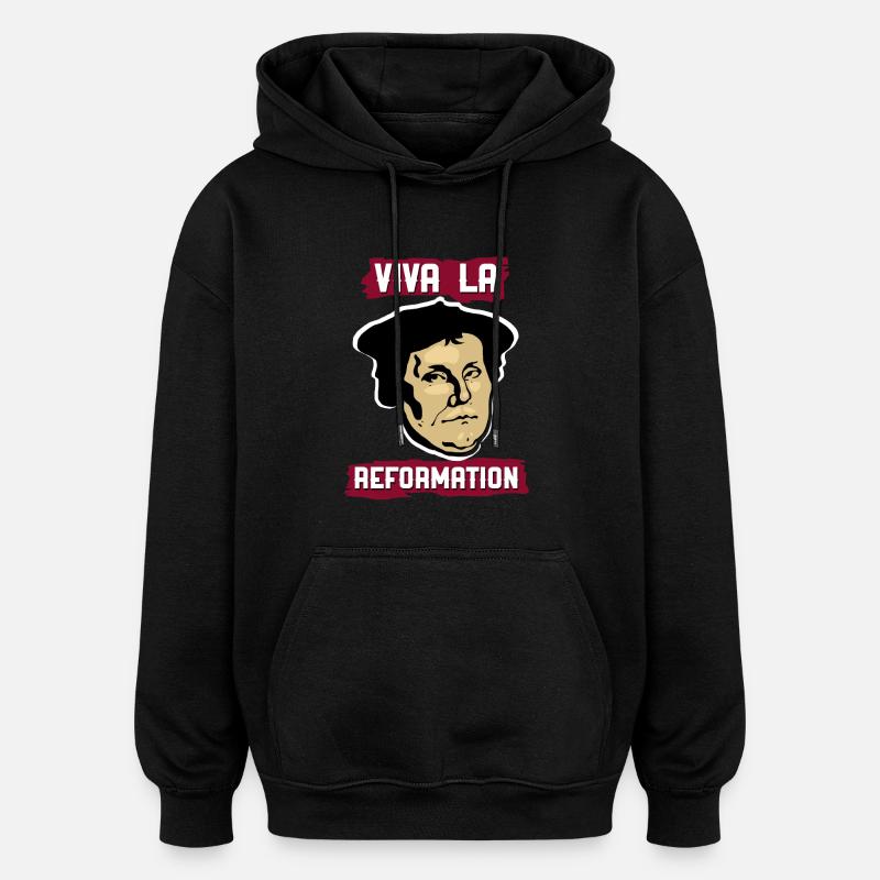 Réforme / cadeaux - Sweat à capuche oversize unisexe - noir