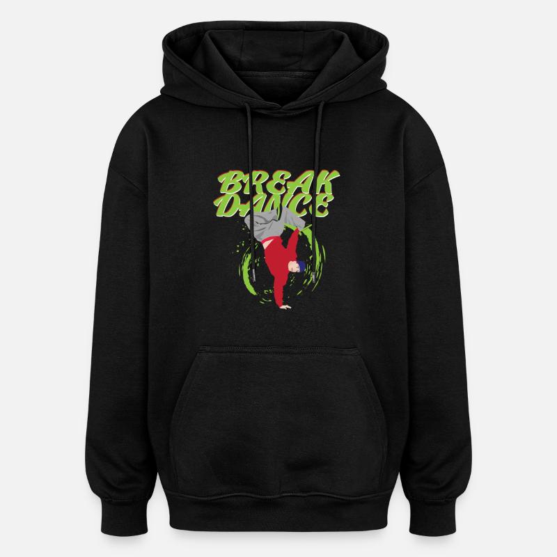 breikki - Unisex oversize huppari - musta