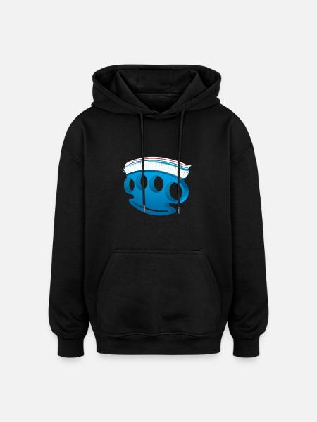 Knuckle Toothbrush - Gift Funny - Oversized Unisex Hoodie - black