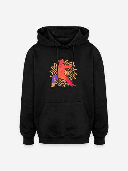 Wing Chun Kung Fu - Oversized Unisex Hoodie - black