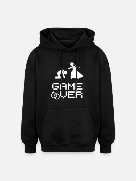 Verheiratet - Oversized Unisex Hoodie - Schwarz