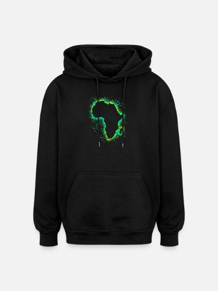 Africa - Oversized Unisex Hoodie - black