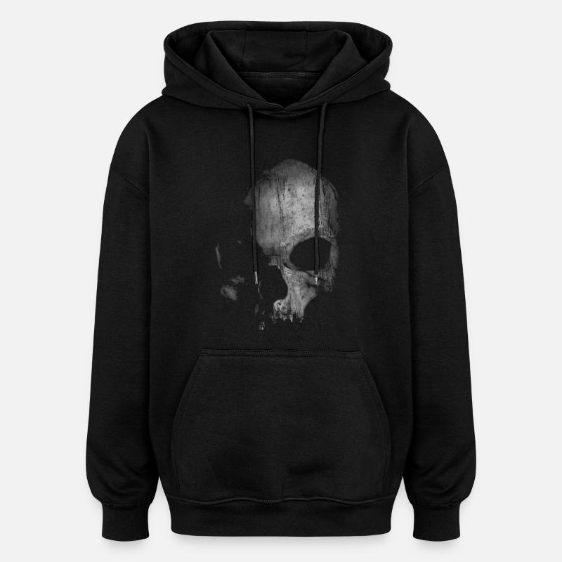 skull - Oversized Unisex Hoodie - black